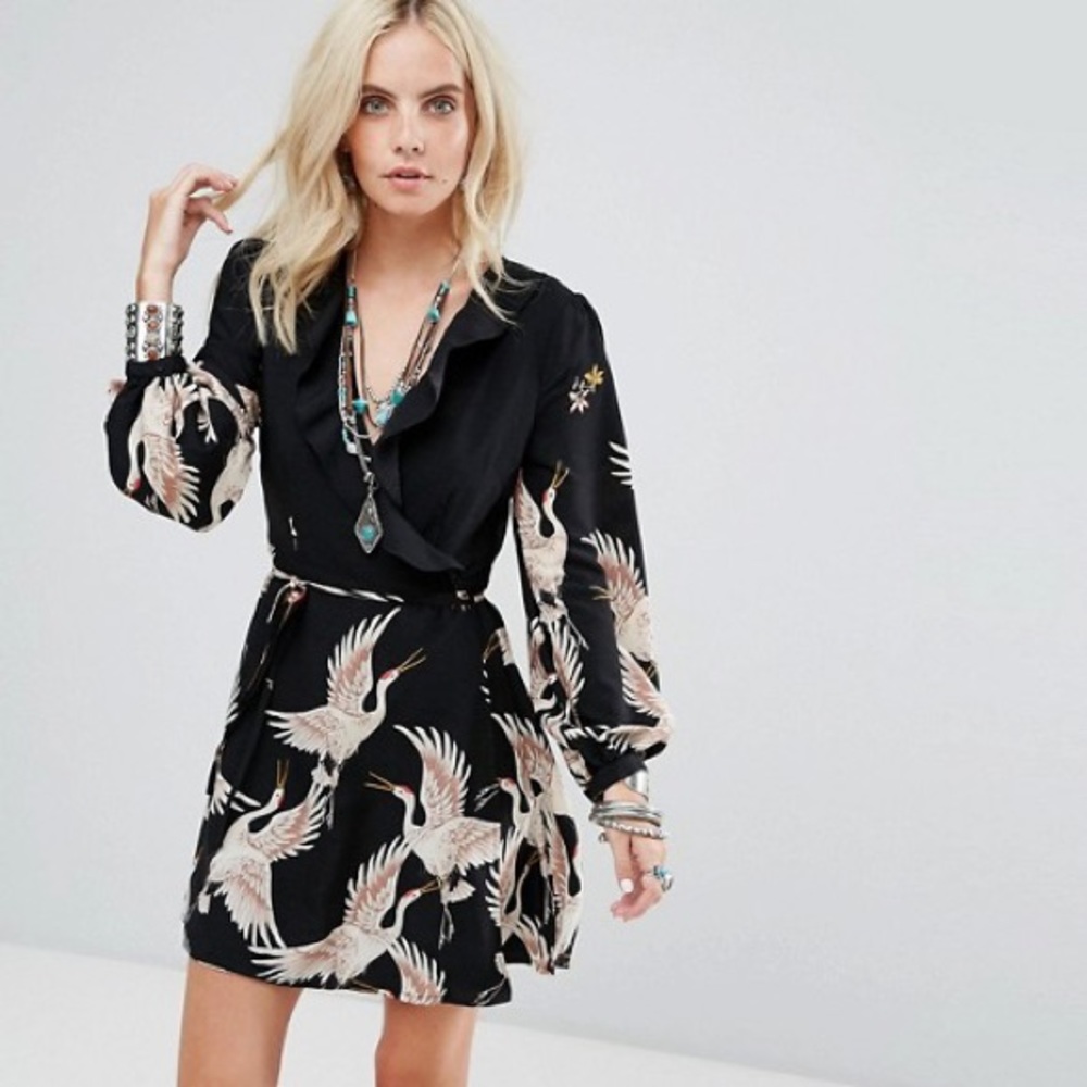ASOS Glamorous Crane Mini Dress